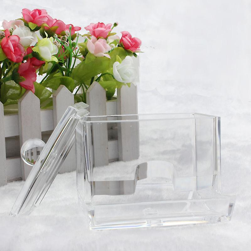 Foto 5 pulgar | Caja Organizadora De Bastoncillos De Algodón  Acrílico Transparente  9 X 6 5 X 6 5 Cm - Venta Internacional.