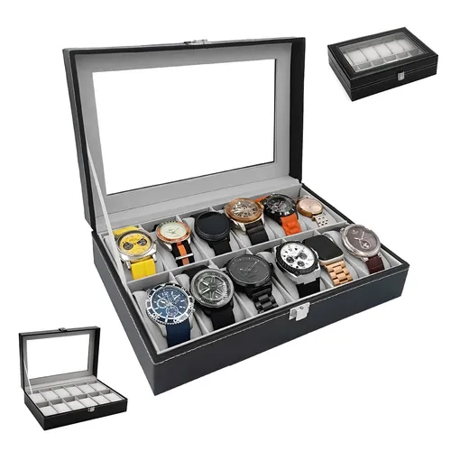 Foto 2 pulgar | Estuche Xtellar Alhajero Organizador De Relojes Y Joyas 12 Espacios