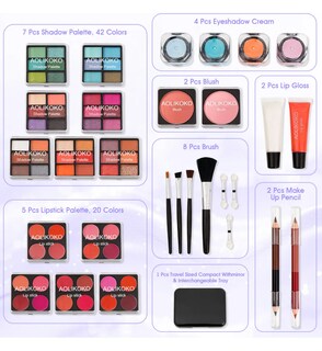 Foto 3 | Kit De Maquillaje Para Mujer 30 Piezas