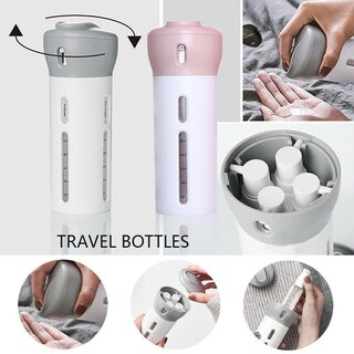 Foto 2 | Set Travel Bottles Dispensador De Loción 4 En 1 Genérica Color Gris - Venta Internacional.