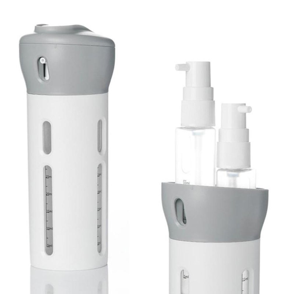 Foto 6 pulgar | Set Travel Bottles Dispensador De Loción 4 En 1 Genérica  Color Gris - Venta Internacional.