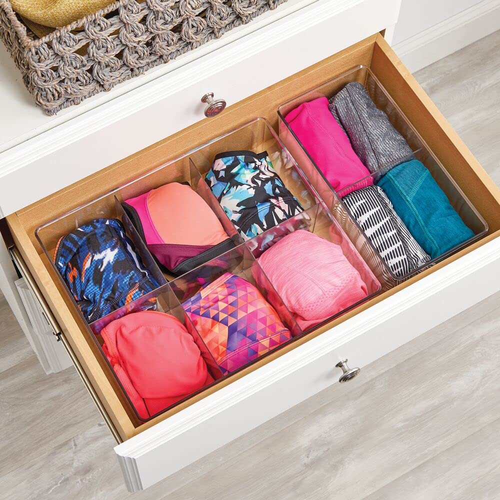 Foto 3 | Caja De Almacenamiento Mdesign Con 2 Compartimentos De Plástico Sin Bpa - Venta Internacional.