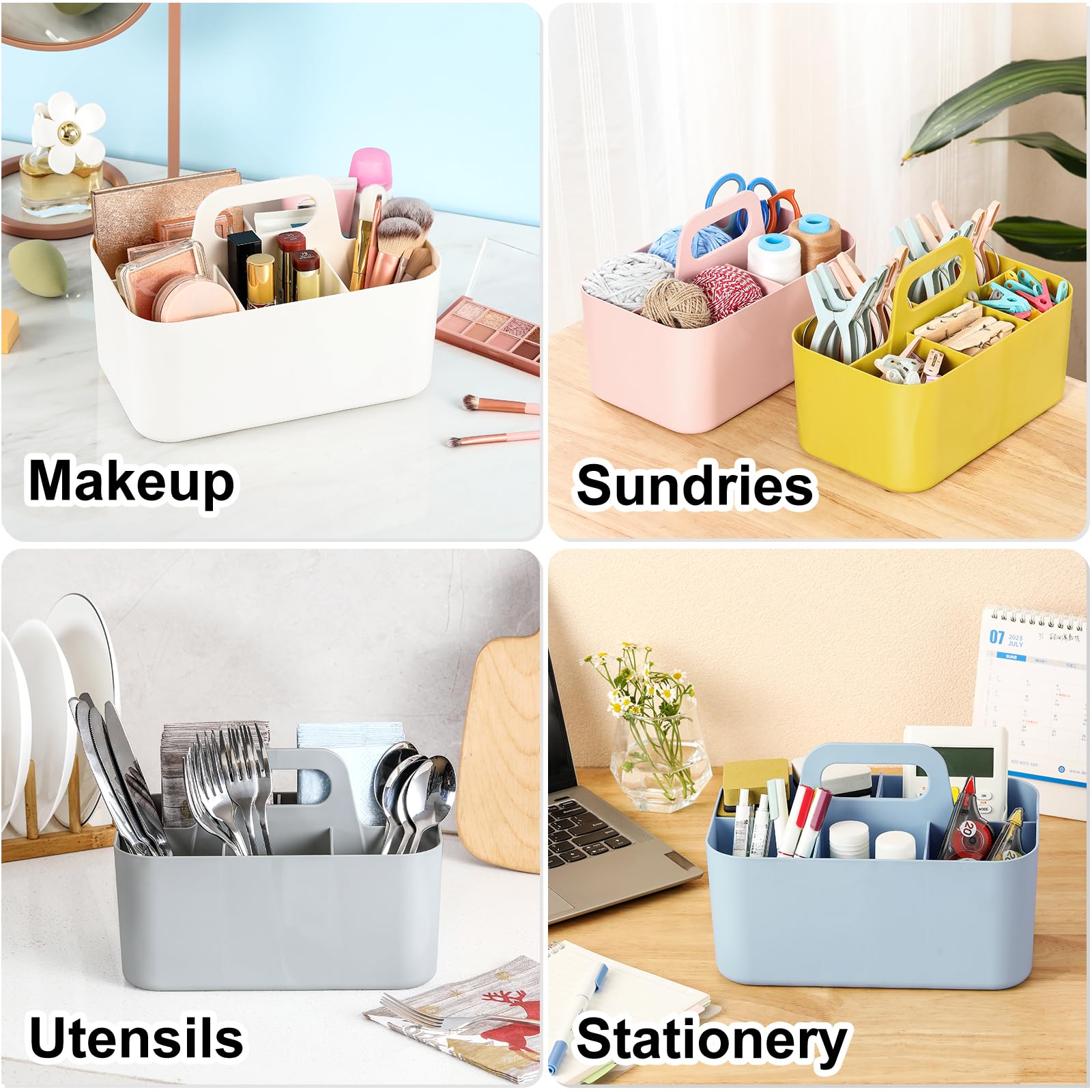Foto 3 pulgar | Cubo De Plástico Apilable Multiusos Caddy Organizer Aozita - Venta Internacional.