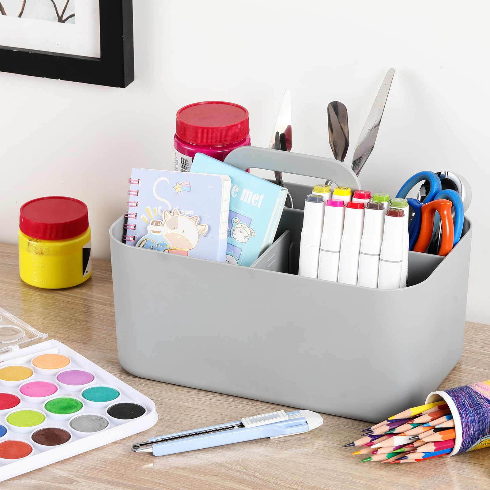 Foto 4 pulgar | Cubo De Plástico Apilable Multiusos Caddy Organizer Aozita - Venta Internacional.