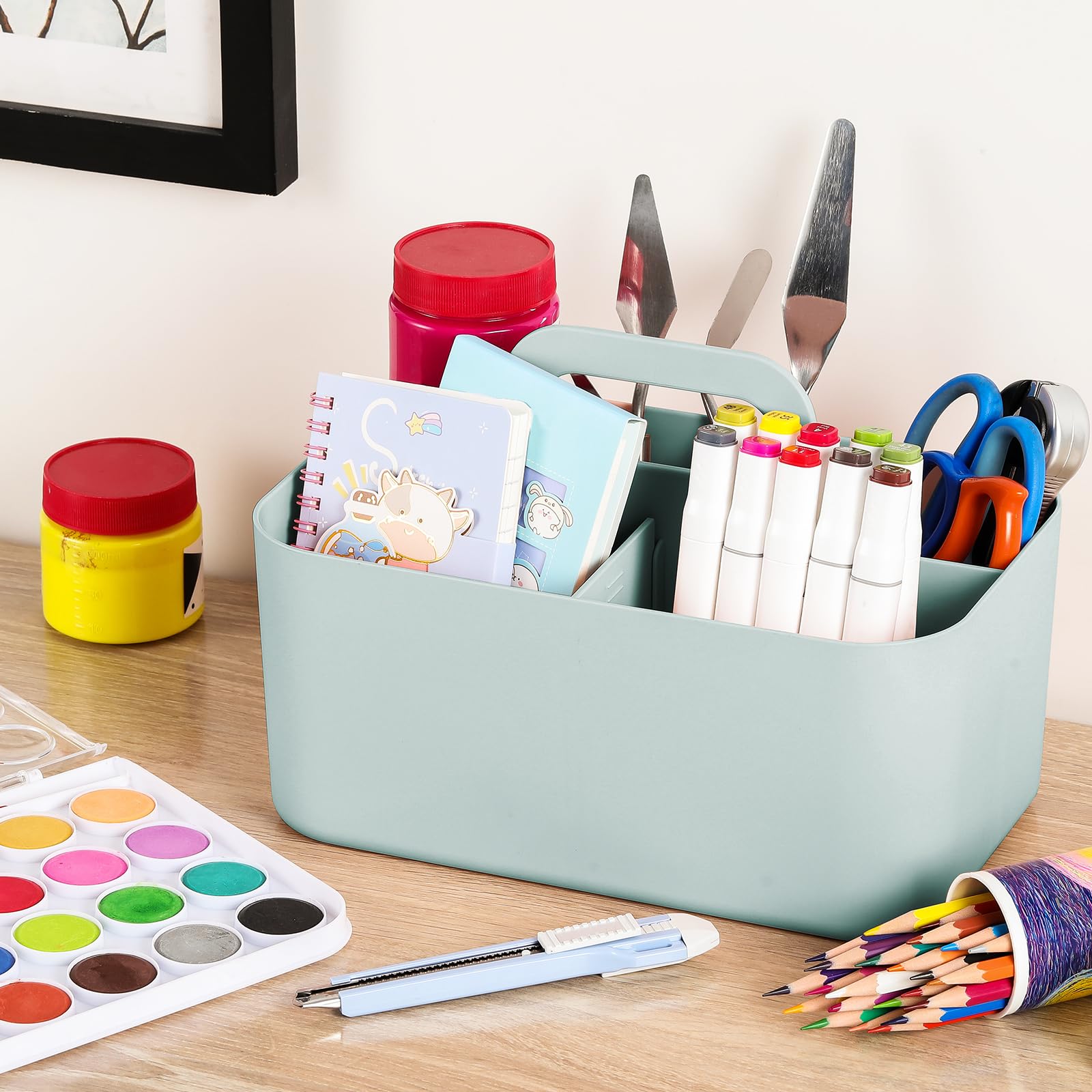 Foto 5 pulgar | Cubo De Plástico Apilable Multiusos Caddy Organizer Aozita - Venta Internacional.