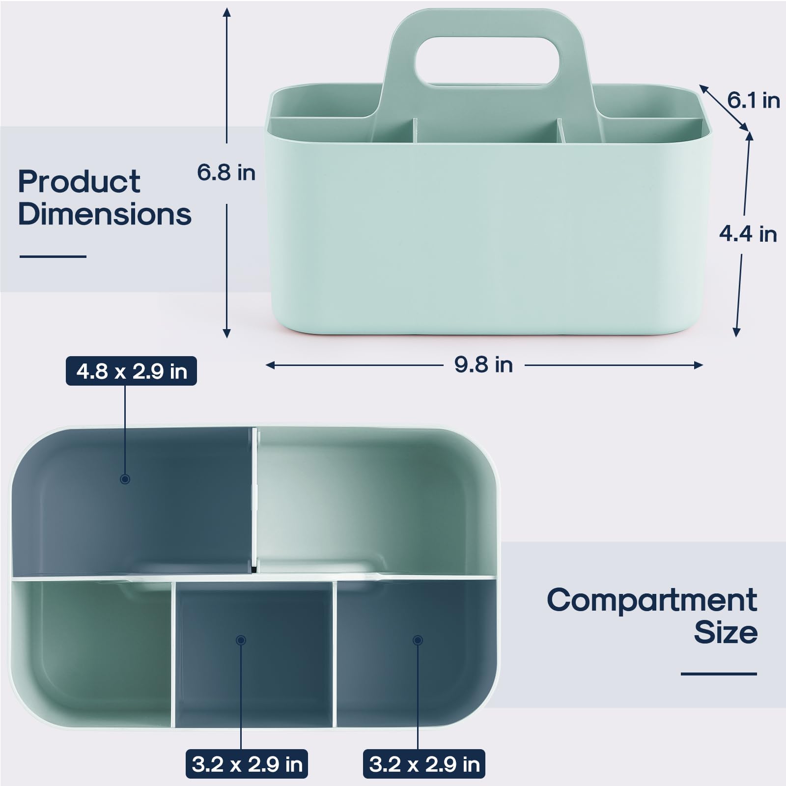 Foto 6 pulgar | Cubo De Plástico Apilable Multiusos Caddy Organizer Aozita - Venta Internacional.
