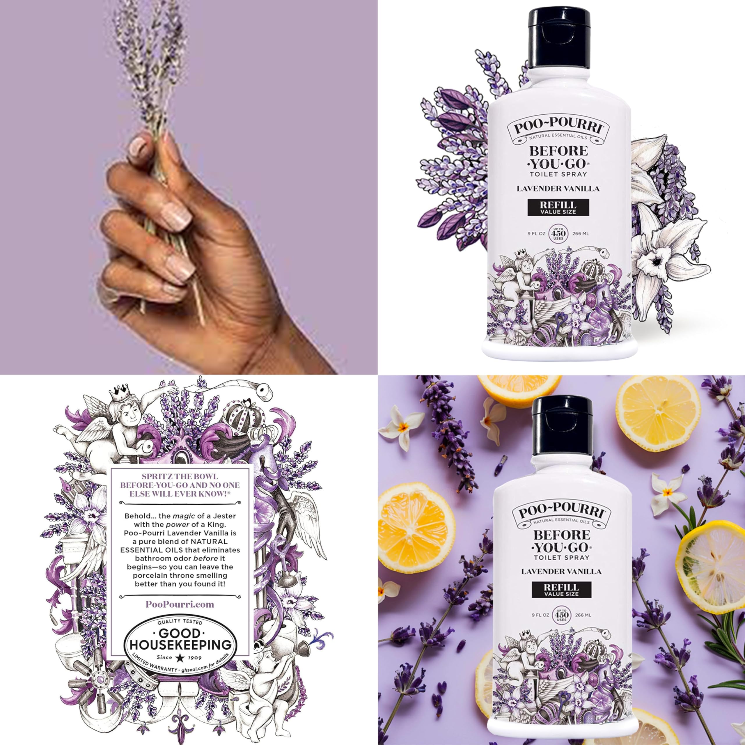 Foto 4 | Botella De Recarga Y Botella Recargable Poo-pourri Lavender Vanilla - Venta Internacional.