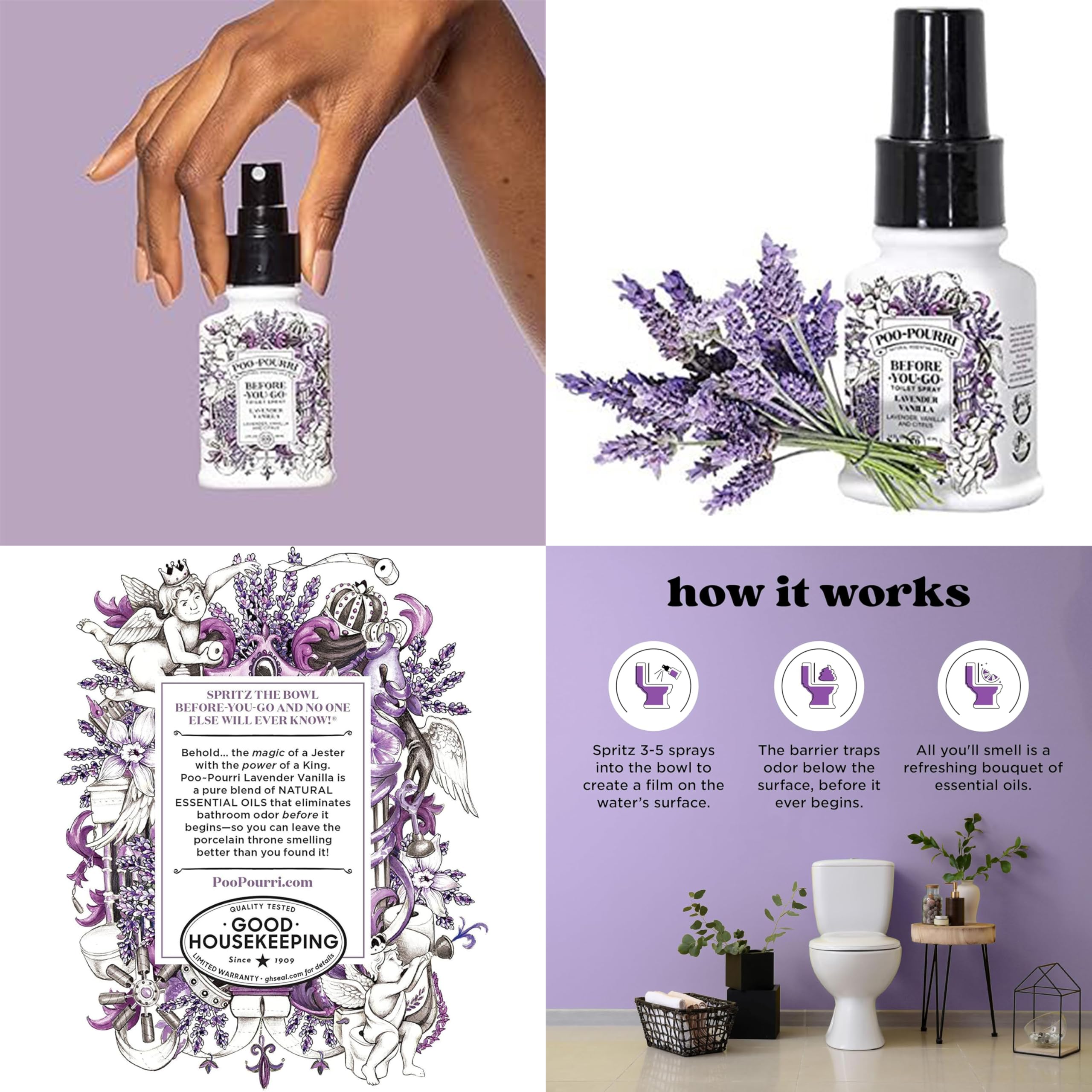 Foto 5 | Botella De Recarga Y Botella Recargable Poo-pourri Lavender Vanilla - Venta Internacional.
