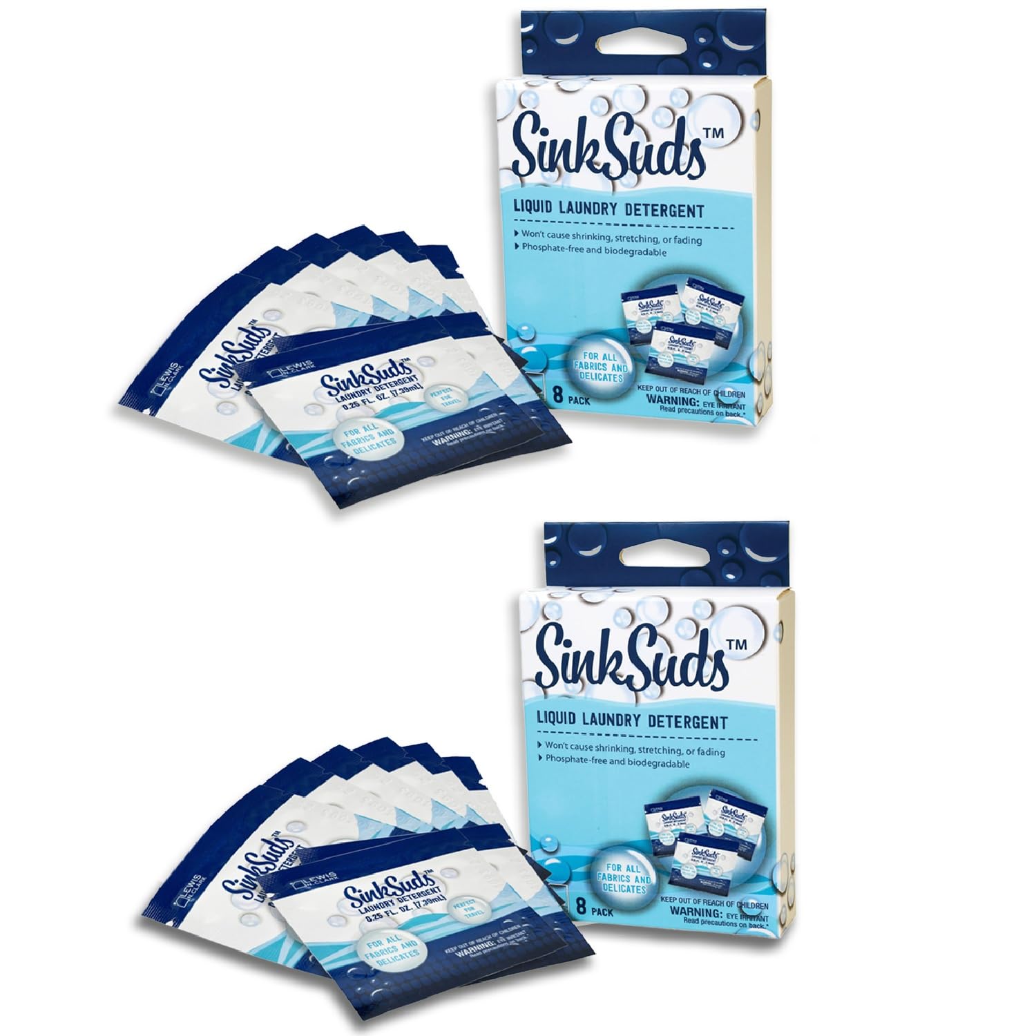 Detergente Para Ropa  Jabón Líquido Sinksuds Travel  60 Ml (paquete De 16) - Venta Internacional. $568