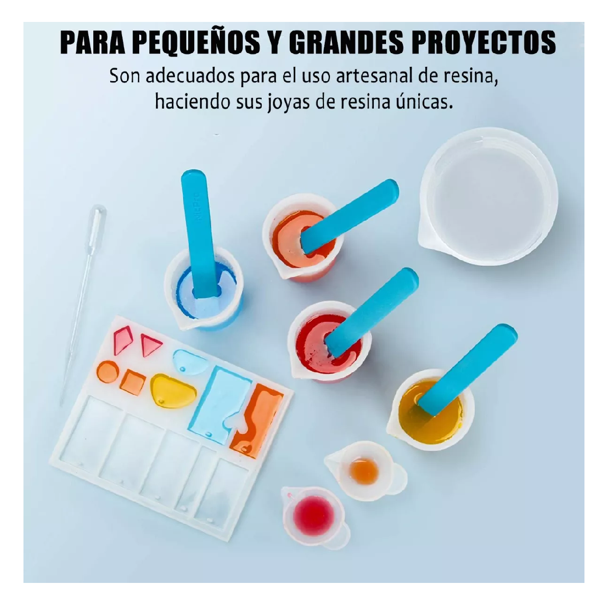Foto 5 pulgar | Juego de Herramientas de Resina de Silicona 34 Piezas