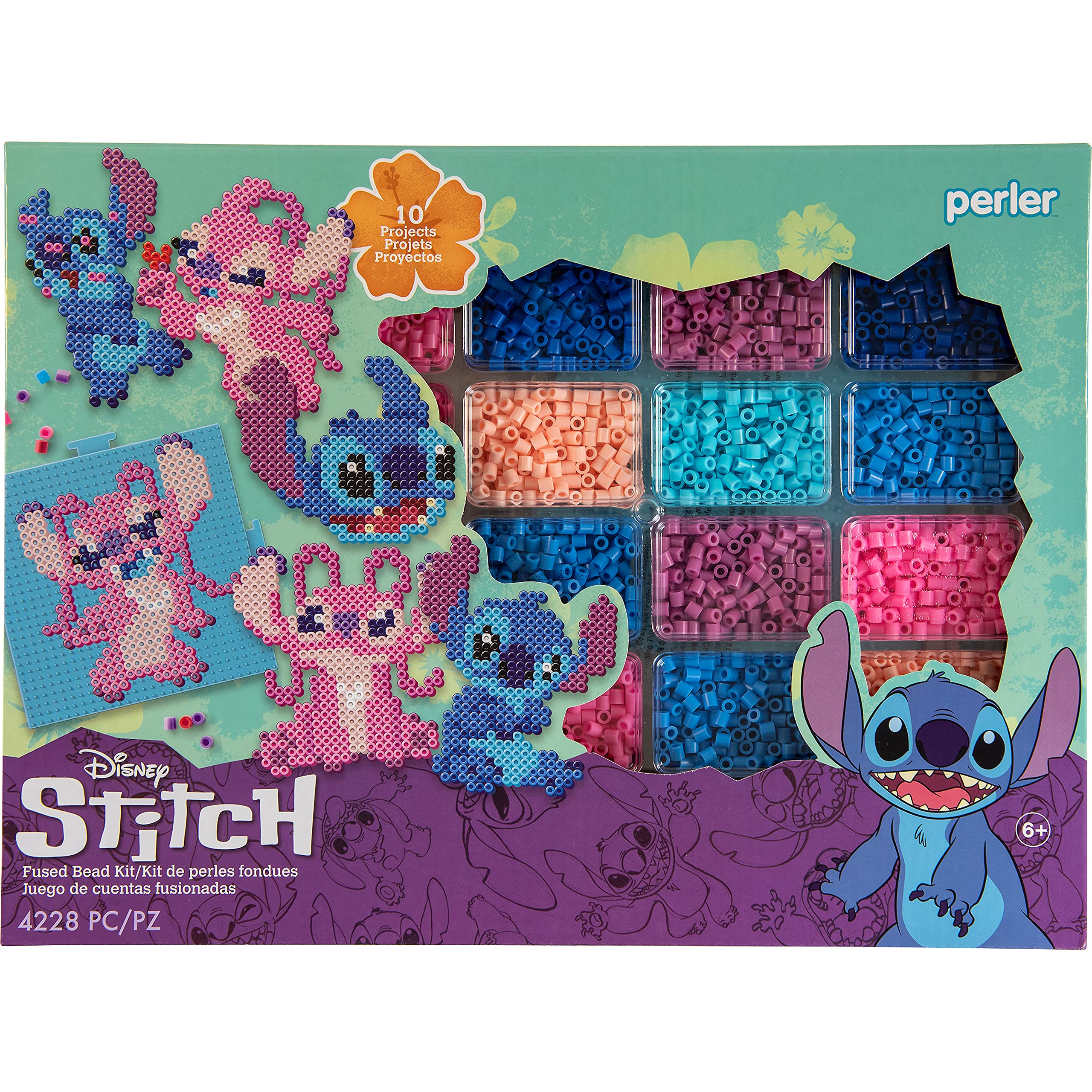 Foto 2 pulgar | Kit de Manualidades Perler Disney Stitch 4225 Cuentas E Instrucciones - Venta Internacional