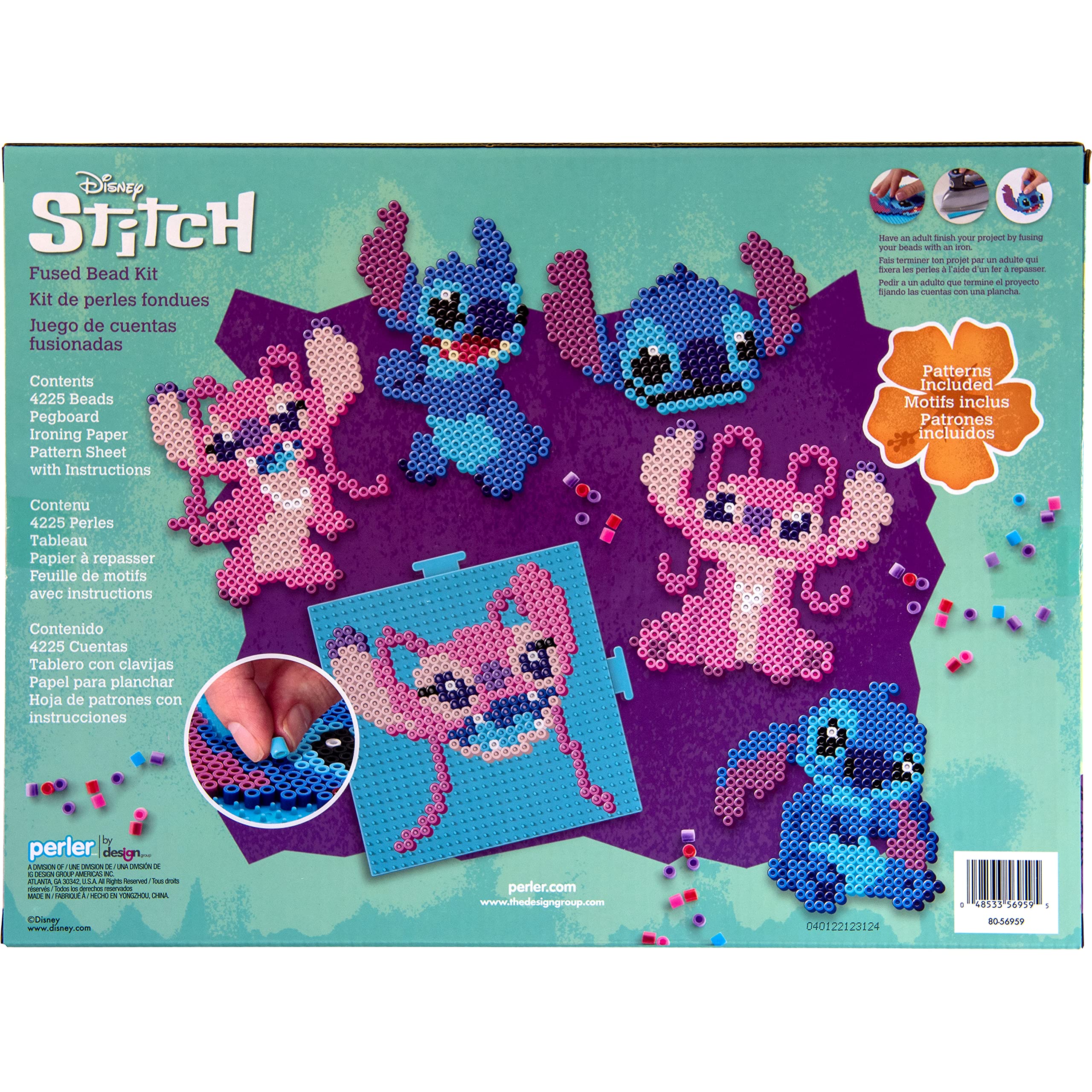 Foto 3 pulgar | Kit de Manualidades Perler Disney Stitch 4225 Cuentas E Instrucciones - Venta Internacional