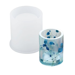 Foto 1 | Molde De Silicón Para Resina Vaso Redondo, Bricolaje, Diy.