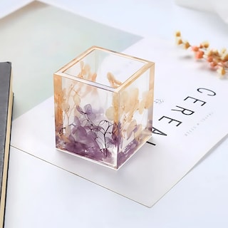 Foto 2 | Molde De Silicón Para Resina Vaso Cuadrado, Bricolaje, Diy.