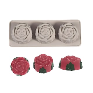 Foto 1 | Molde Para Jabón 3 Rosas De Silicón Para Bricolaje, Diy, Manualidades