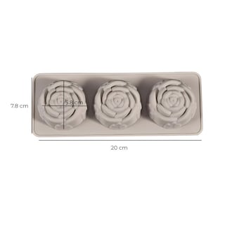 Foto 3 | Molde Para Jabón 3 Rosas De Silicón Para Bricolaje, Diy, Manualidades