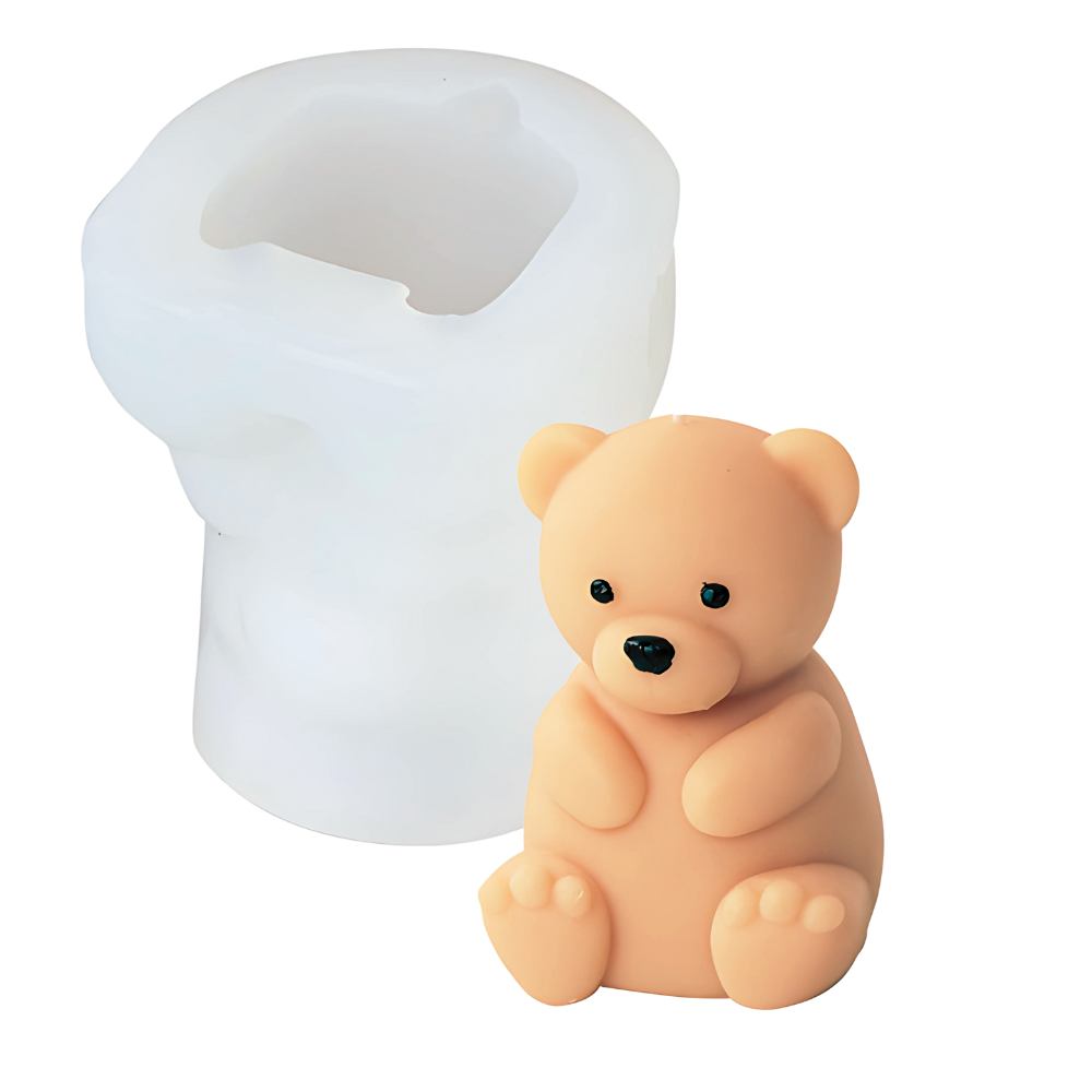 Foto 1 | Molde Para Vela De Silicón Oso Glotoncito Chico 3d