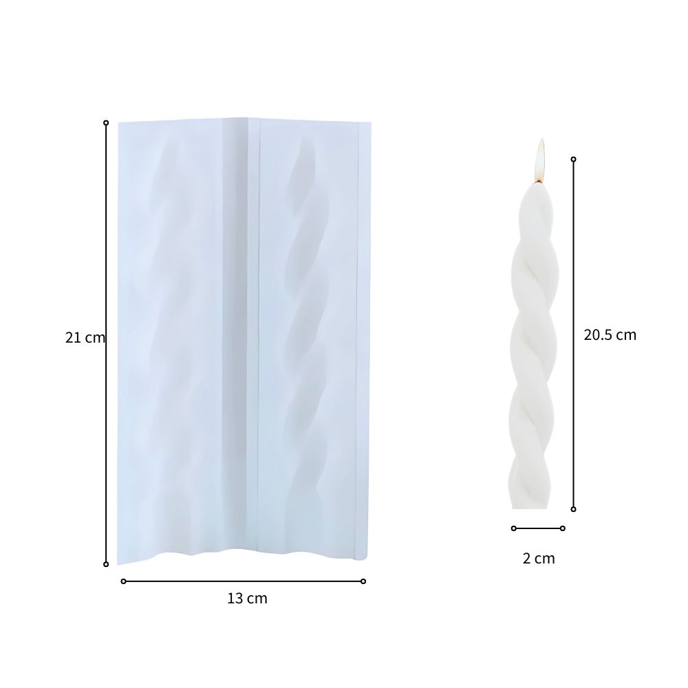 Foto 4 pulgar | Molde De Silicón De Vela Doble. Vela Clásica