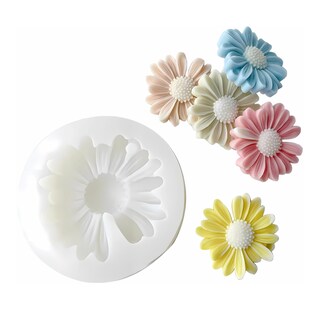Foto 1 | Molde De Silicón Flor Margarita , Molde Para Vela Flor