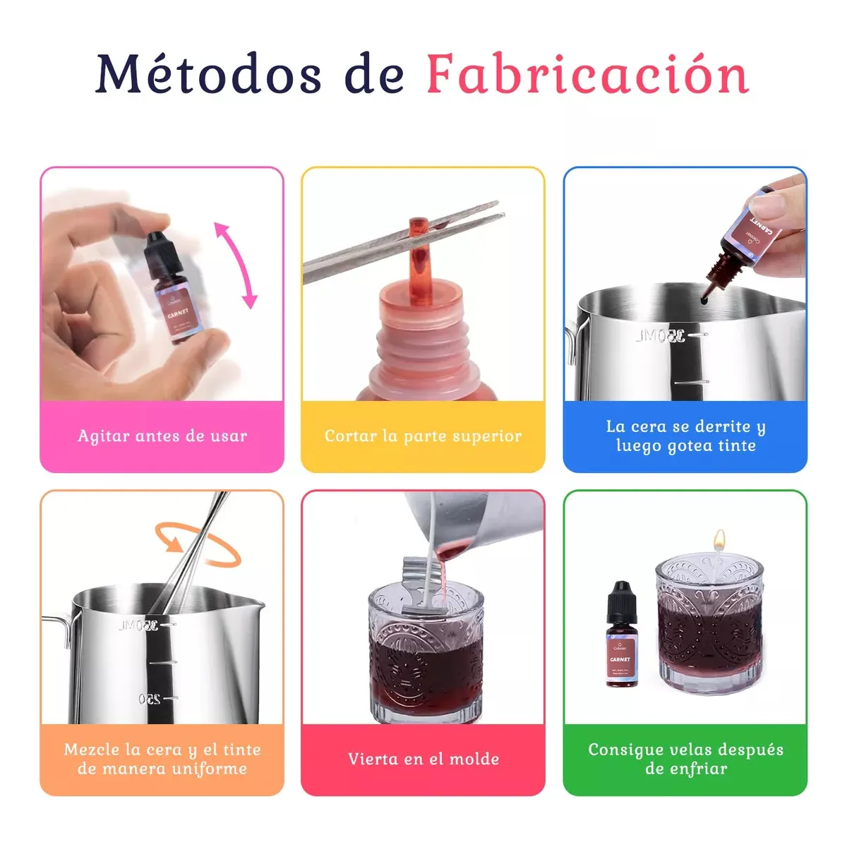 Foto 5 pulgar | Set  24 Colorantes Para Velassolubles En Cera Y Aceite Eo Safe Imports Esi-19796 Multicolor