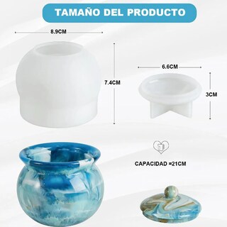 Foto 2 | Juego De Moldes De Silicona Xtellar Para Jarros Únicos Y Creativos