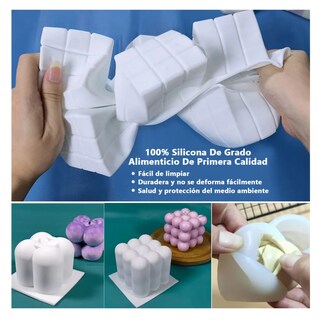 Foto 3 | 109 Piezas Molde De Vela De Silicona Kit Para Diy Velas Belug Blanco