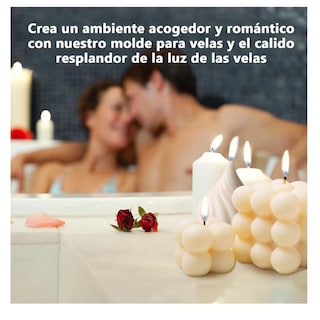 Foto 5 | 109 Piezas Molde De Vela De Silicona Kit Para Diy Velas Belug Blanco