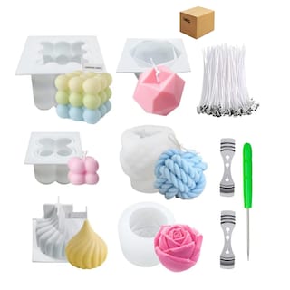 Foto 1 | 109 Piezas Molde De Vela De Silicona Kit Para Diy Velas Lab.g Blanco