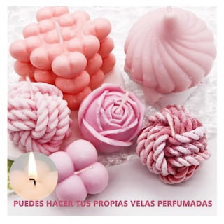 Foto 4 | 109 Piezas Molde De Vela De Silicona Kit Para Diy Velas Lab.g Blanco