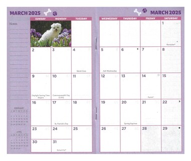 Foto 2 | Calendario de Bolsillo Perros 2024-2025