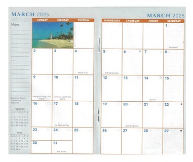 Foto 2 | Calendario de Bolsillo Estilo Playa 2024-2025