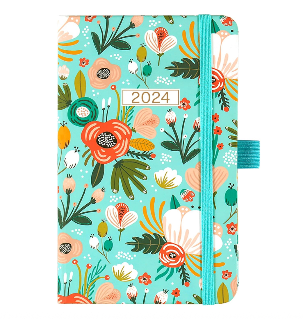 Foto 2 pulgar | Agenda de Bolsillo Floral 2024