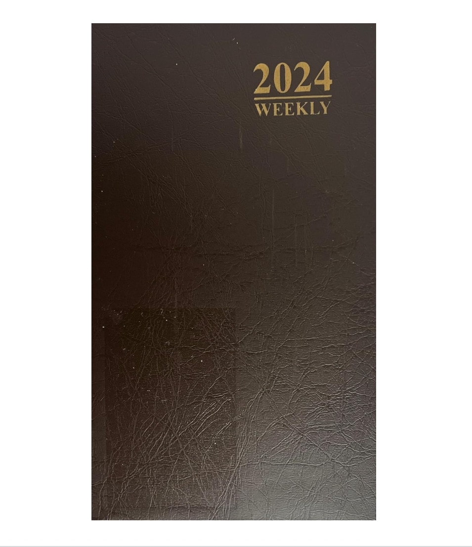 Agenda Marrón Semanal 2024 $1,094