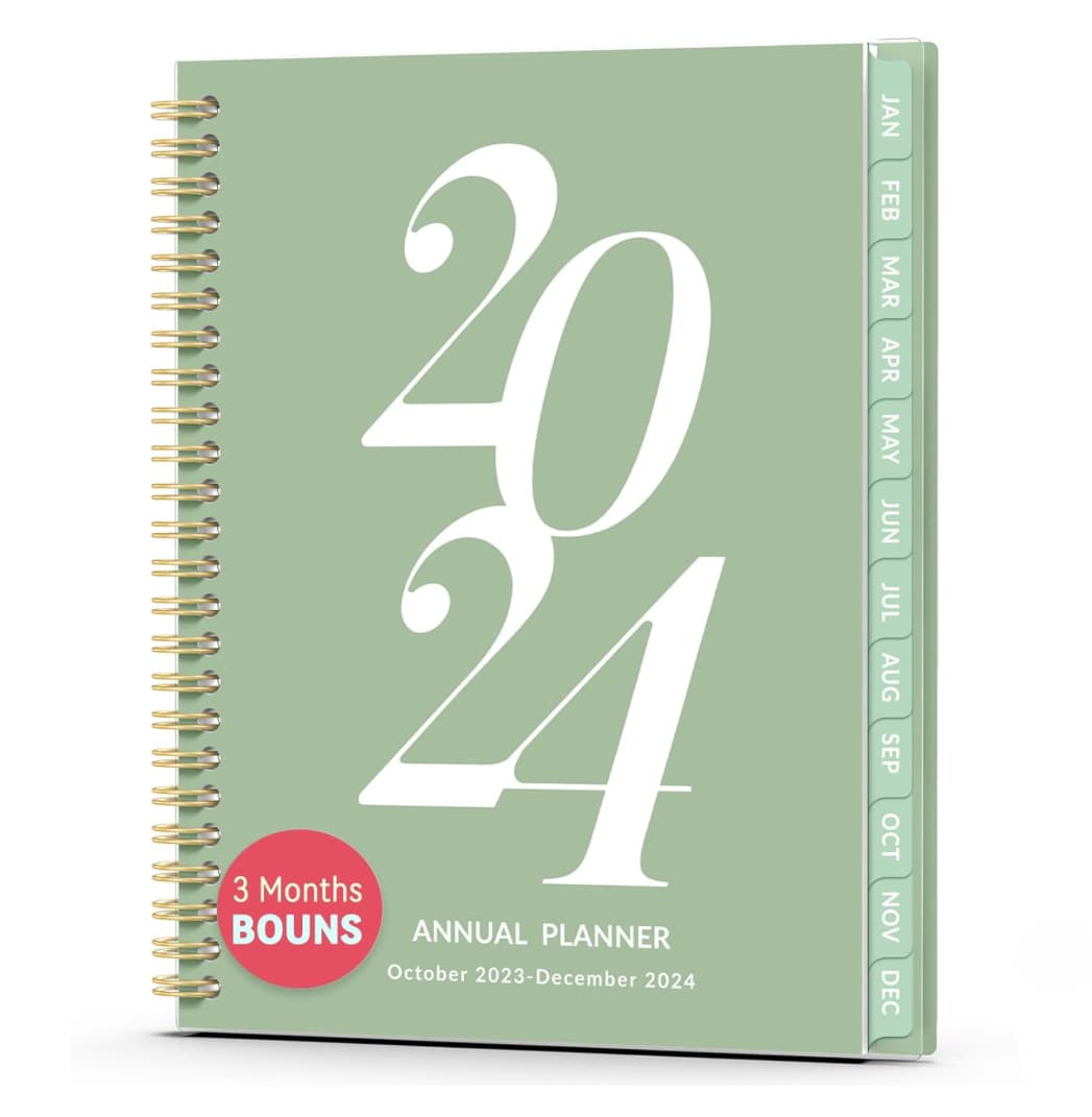 Agenda Semanal Verde 2024 $1,258