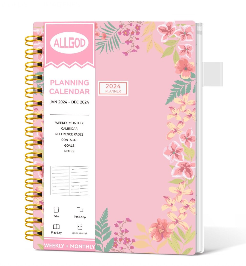 Agenda Semanal Rosa 2024 $1,258