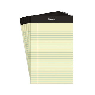 Foto 1 | Bloc De Notas Staples, 5 X 8 Cm, Doble, Con Rayas Estrechas, 100 Hojas, Paquete De 6 - Venta Internacional.