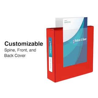 Foto 2 | Binder Staples Heavy Duty 12,7 Cm Con 3 Anillas, Color Rojo, Paquete De 2 - Venta Internacional.