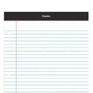 Foto 6 | Bloc De Notas Staples St57350vs De 21,6 Cm X 29,8 Cm De Ancho, Rayado, 100 Hojas - Venta Internacional.