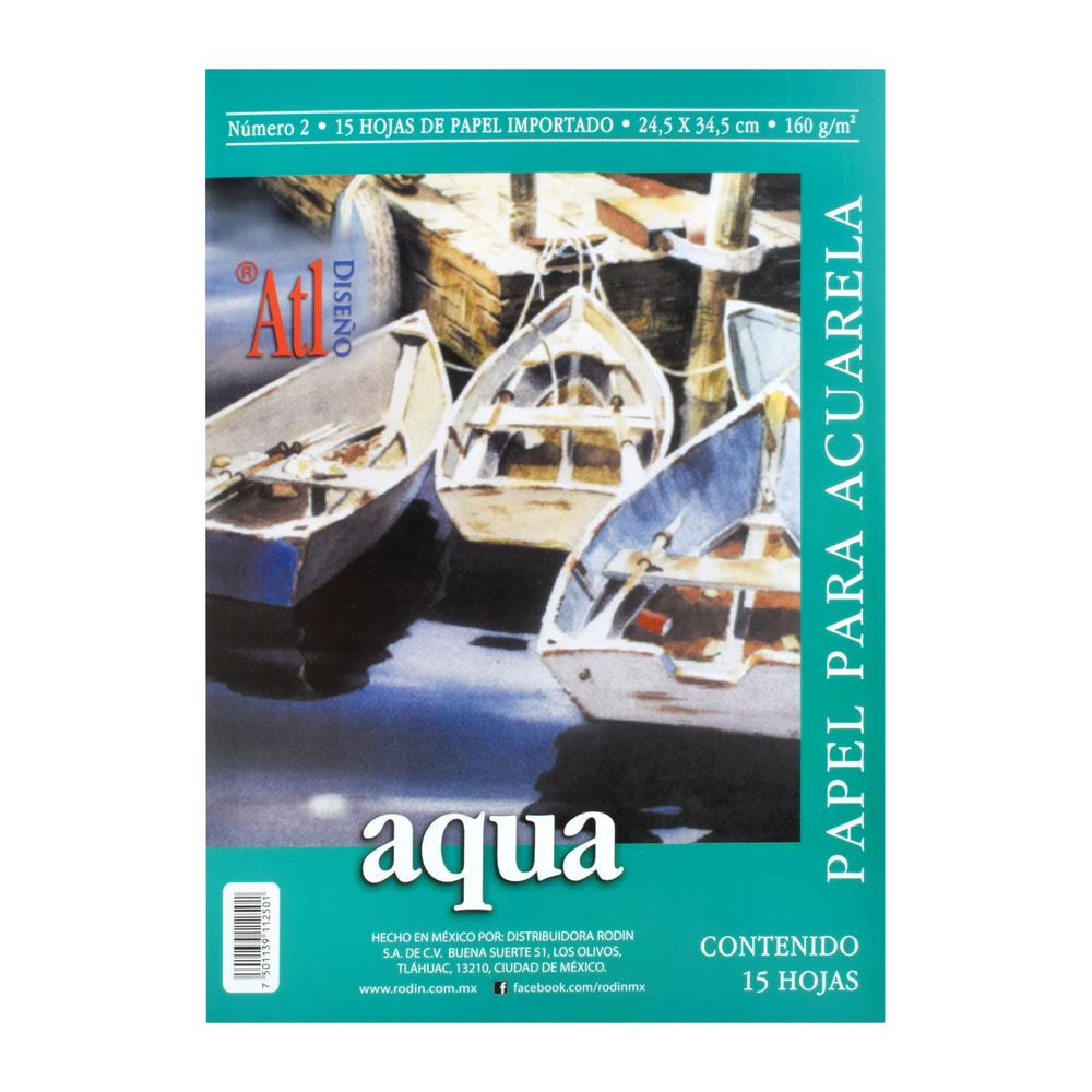 Hojas Aqua Atl 2 para Técnica Acuarela