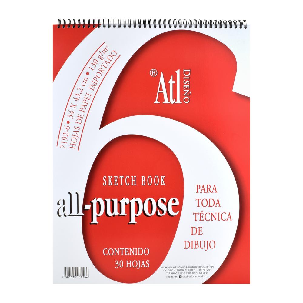 Block Atl All Purpose 6 para Técnica Dibujo
