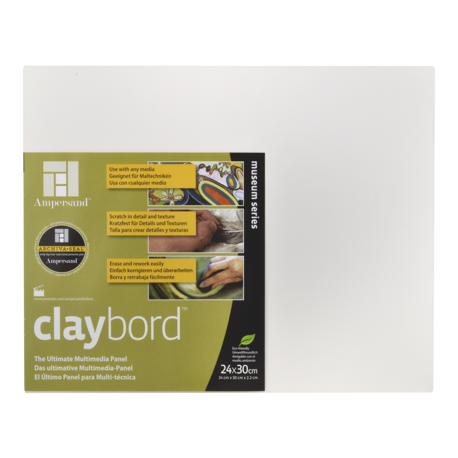 Panel Claybord 2.2cm 24x30cm Ampersand