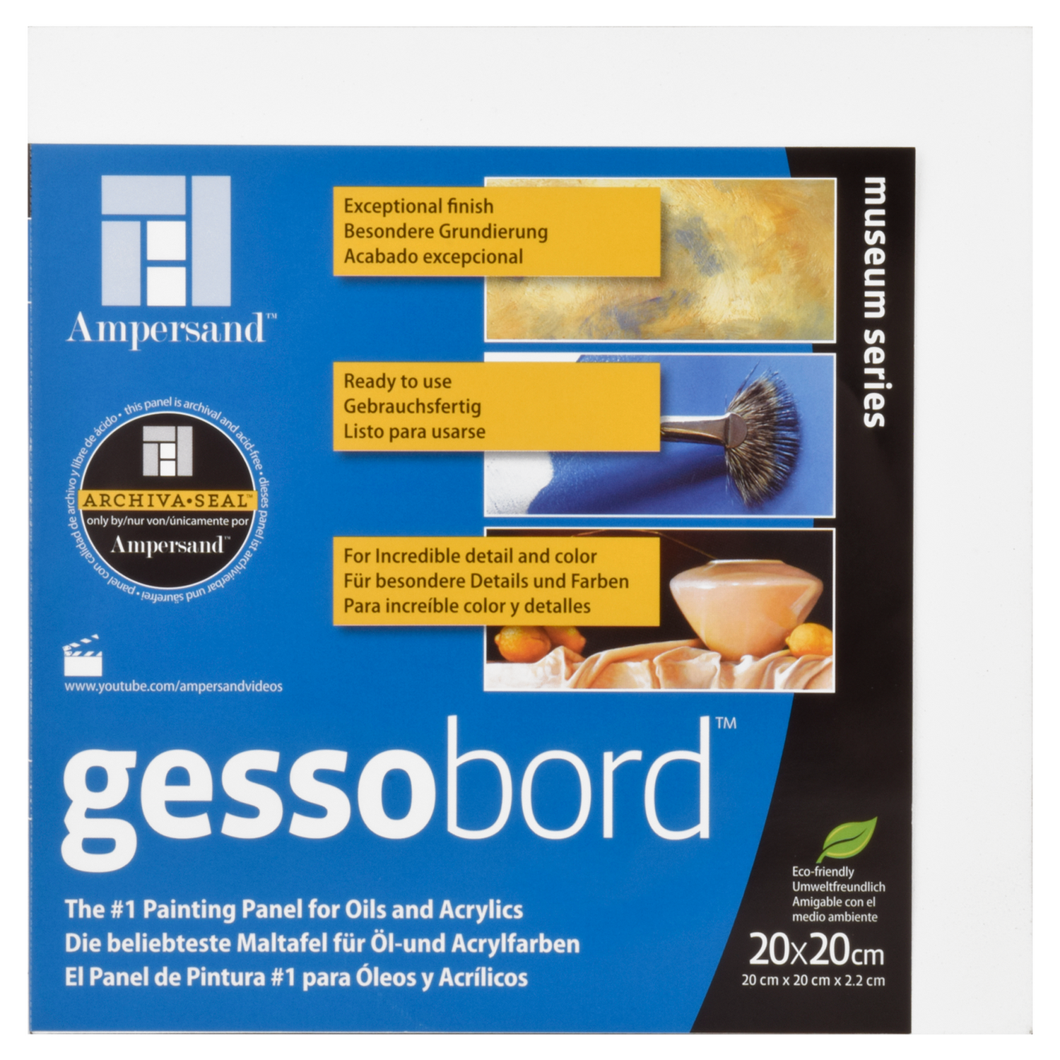 Panel Gessobord 2.2cm 20x20cm Ampersand