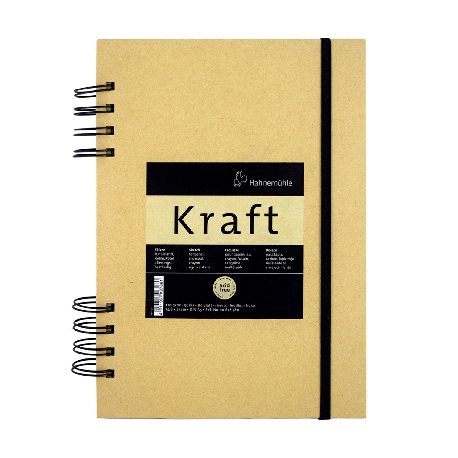 Foto 2 pulgar | Cuaderno Con Espiral Hoja Kraft Hahnemühle