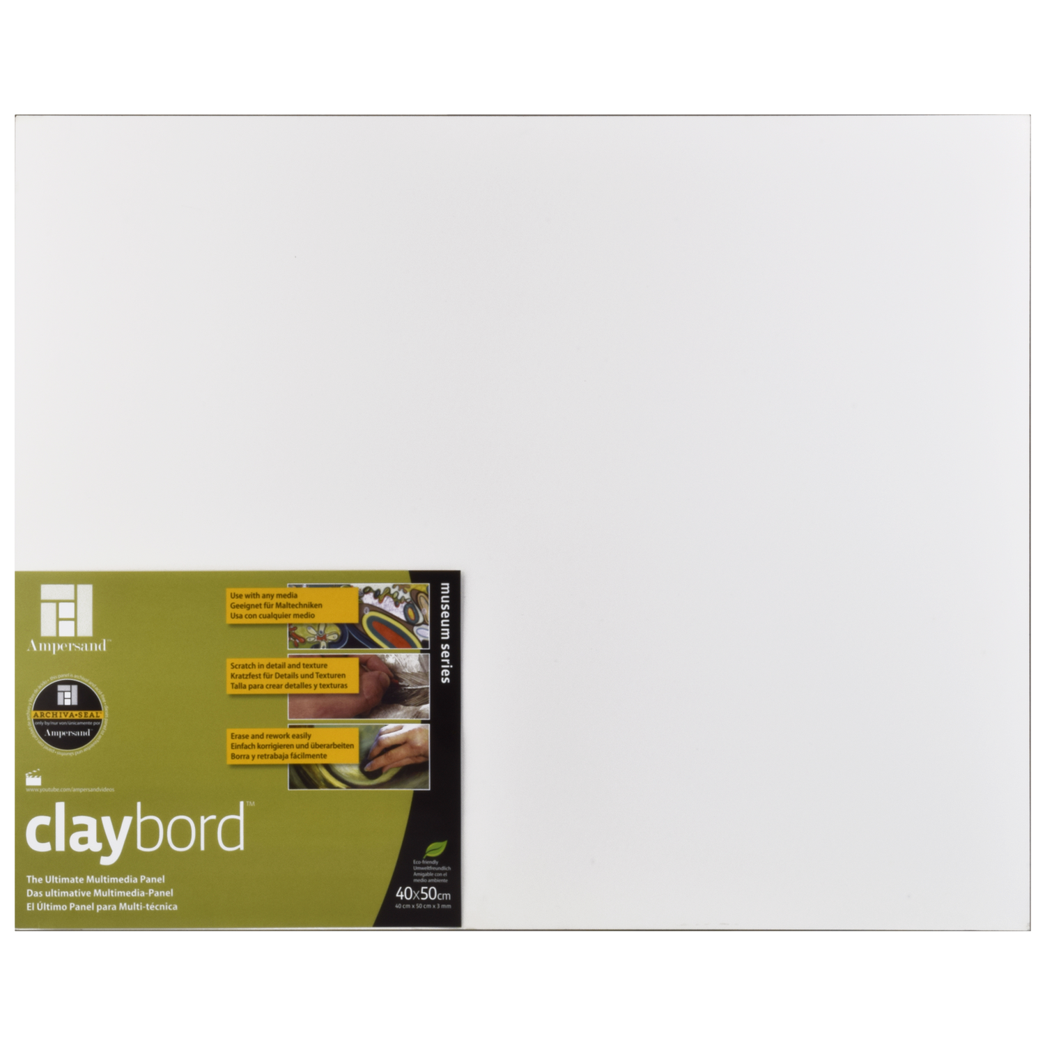 Foto 1 | Panel Claybord 3mm 40x50cm Ampersand