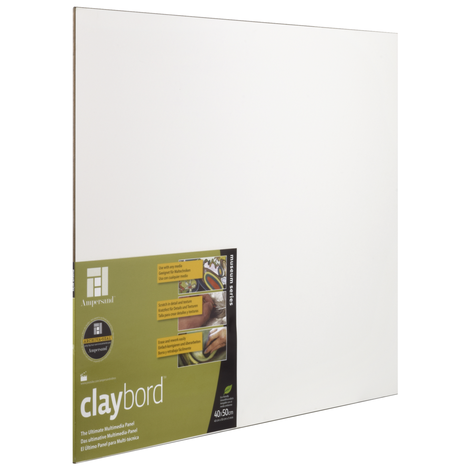 Foto 4 pulgar | Panel Claybord 3mm 40x50cm Ampersand