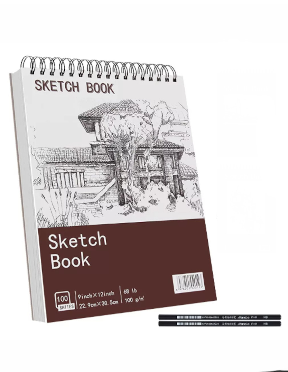 Foto 3 pulgar | Cuaderno A4+ de Boceto 200 Páginas + Termo Güish