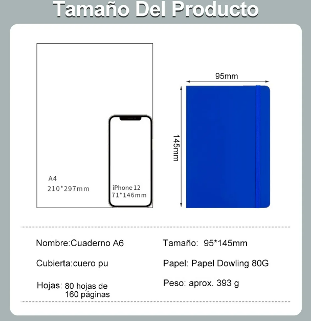 Foto 4 pulgar | Kit 2pcs Libretas Xtellar De Poliuretano Premium Para Escolares Y Profesionales