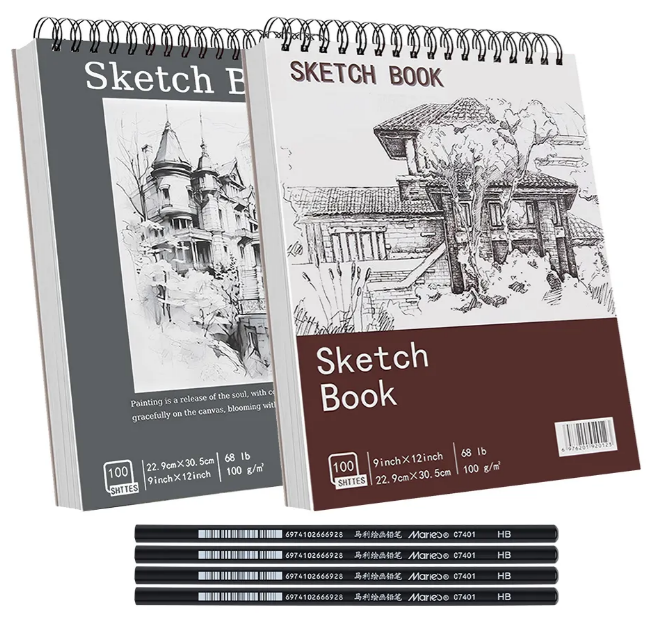 Foto 1 | Xtellar Sketchbook Premium  Cuaderno De Dibujo Y Boceto Con 400 Páginas De Papel De Alta Calidad Para Artistas