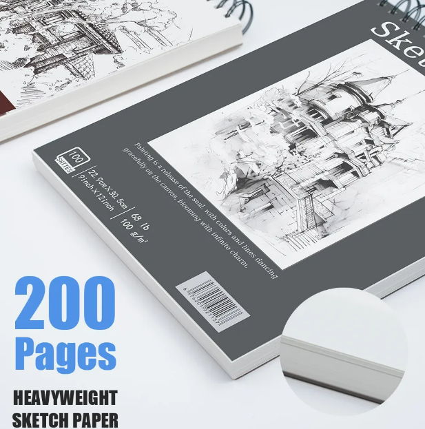 Foto 3 | Xtellar Sketchbook Premium  Cuaderno De Dibujo Y Boceto Con 400 Páginas De Papel De Alta Calidad Para Artistas