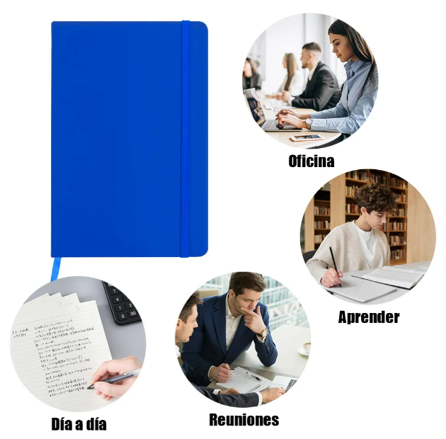 Foto 2 | Set Elegante De Libreta Xtellar Azul Claro En Poliuretano Y Bolígrafo De Alta Calidad
